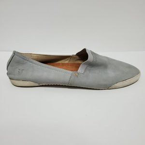 Frye Melanie Slip on flat leather light blue